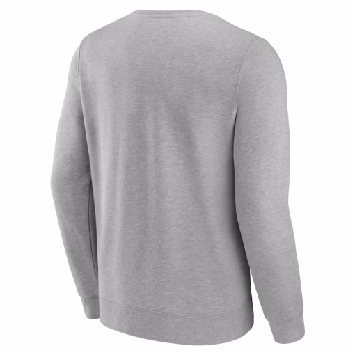 Miami Dolphins Fanatics Chance Throwback Fleece Pullover Sweatshirt – Heather Gray - Image 3