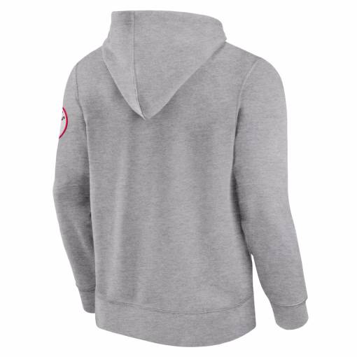 San Francisco 49ers Fanatics Label Maker Pullover Hoodie – Heather Gray - Image 3