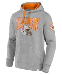 Alternative view of Tampa Bay Buccaneers Fanatics Label Maker Pullover Hoodie – Heather Gray