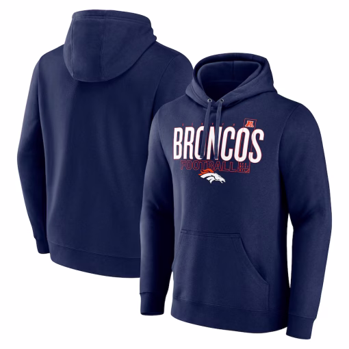 Denver Broncos Fanatics Pylon Outline Pullover Hoodie – Navy