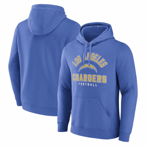 Los Angeles Chargers Fanatics Between the Pylons Pullover Hoodie – Powder Blue