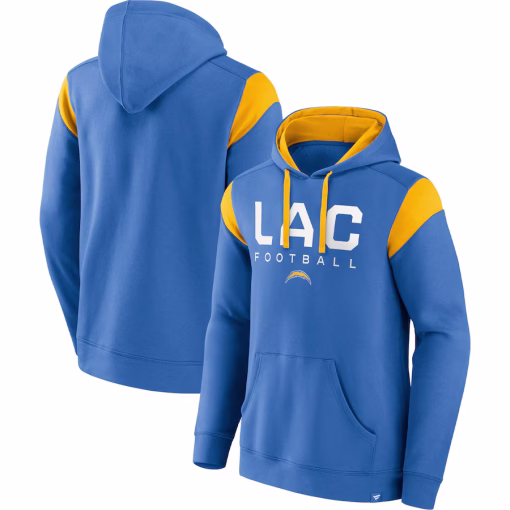 Los Angeles Chargers Fanatics Call The Shot Pullover Hoodie – Powder Blue