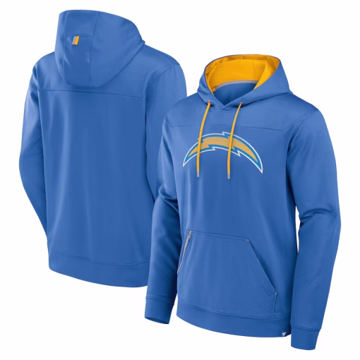 Los Angeles Chargers Fanatics Defender Pullover Hoodie – Powder Blue