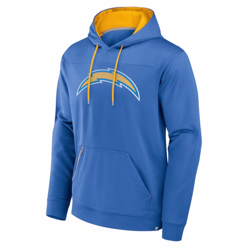 Los Angeles Chargers Fanatics Defender Pullover Hoodie – Powder Blue - Image 2