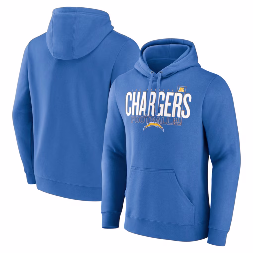 Los Angeles Chargers Fanatics Pylon Outline Pullover Hoodie – Powder Blue