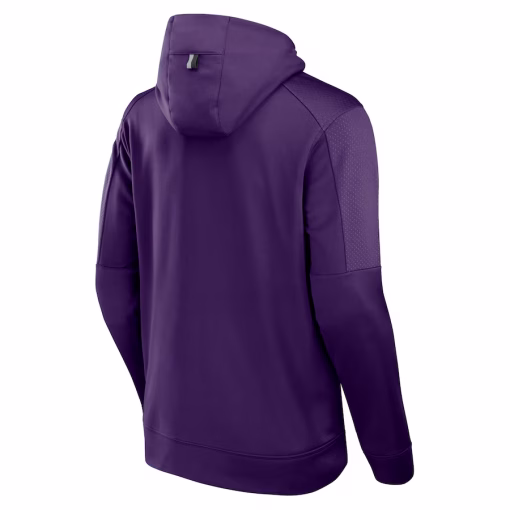 Baltimore Ravens Fanatics Defender Full-Zip Hoodie – Purple - Image 3