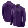 Baltimore Ravens Fanatics Defender Long Sleeve Quarter-Zip Jacket – Purple