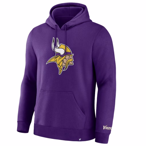 Minnesota Vikings Fanatics Legacy Fleece Pullover Hoodie – Purple - Image 2