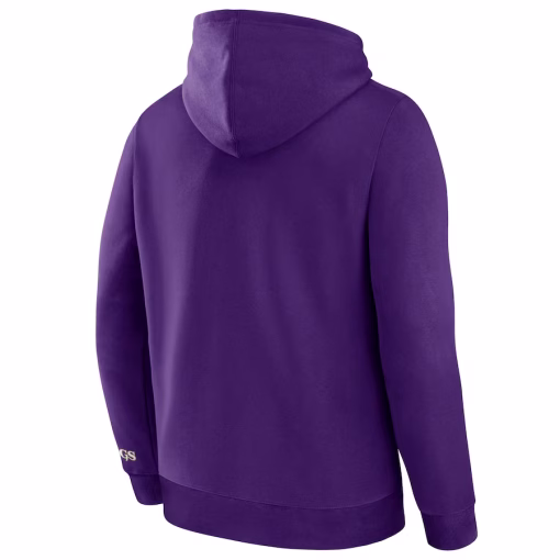 Minnesota Vikings Fanatics Legacy Fleece Pullover Hoodie – Purple - Image 3