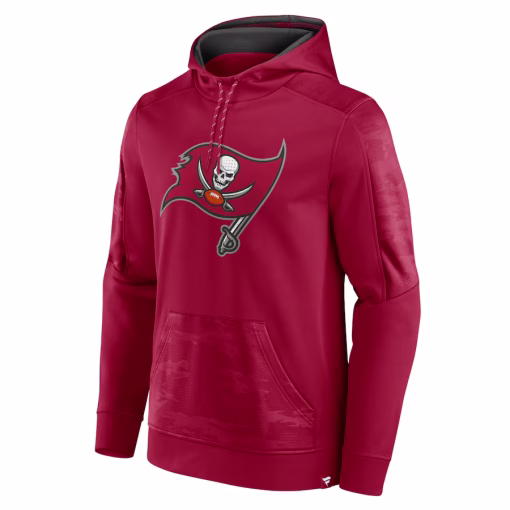 Tampa Bay Buccaneers Fanatics On The Ball Pullover Hoodie – Red - Image 2