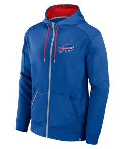 Alternative view of Buffalo Bills Fanatics Defender Full-Zip Hoodie – Royal