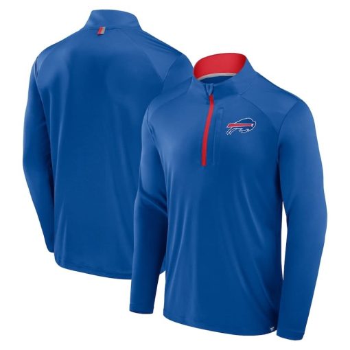 Buffalo Bills Fanatics Defender Long Sleeve Quarter-Zip Jacket – Royal