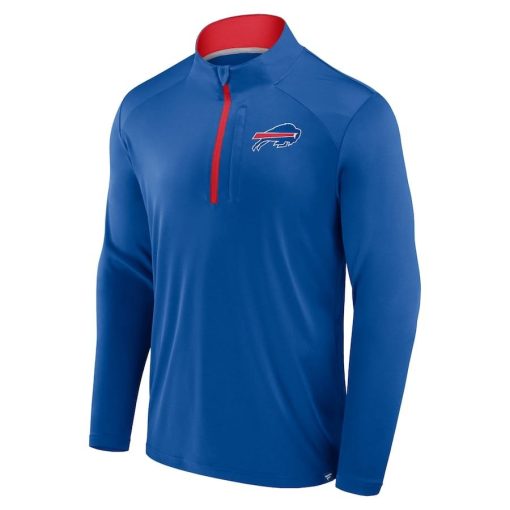 Buffalo Bills Fanatics Defender Long Sleeve Quarter-Zip Jacket – Royal - Image 2