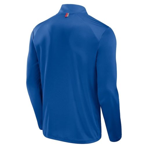 Buffalo Bills Fanatics Defender Long Sleeve Quarter-Zip Jacket – Royal - Image 3