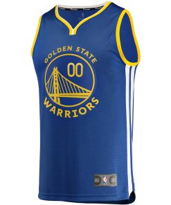 Alternative view of Golden State Warriors Fanatics Fast Break Custom Replica Jersey Royal – Icon Edition