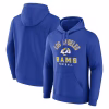 Los Angeles Rams Fanatics Between the Pylons Pullover Hoodie – Royal