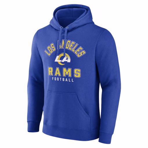 Los Angeles Rams Fanatics Between the Pylons Pullover Hoodie – Royal - Image 2