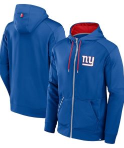 New York Giants Fanatics Defender Full-Zip Hoodie – Royal