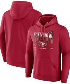 San Francisco 49ers Fanatics 2023 NFC Champions Hometown Pullover Hoodie – Scarlet