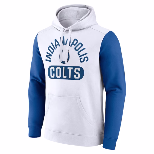 Indianapolis Colts Fanatics Extra Point Pullover Hoodie – White - Image 2
