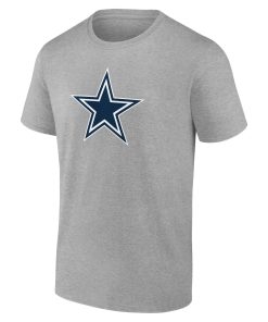 Alternative view of Dallas Cowboys  Team Authentic Custom T-Shirt – Gray