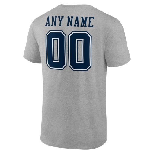 Dallas Cowboys  Team Authentic Custom T-Shirt – Gray - Image 3