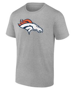 Alternative view of Denver Broncos  Team Authentic Custom T-Shirt – Gray