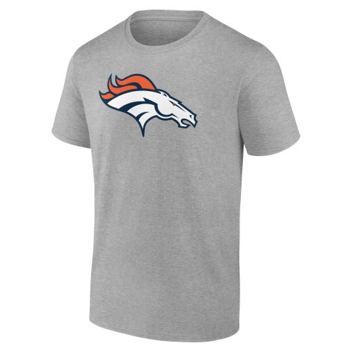 Denver Broncos  Team Authentic Custom T-Shirt – Gray - Image 2