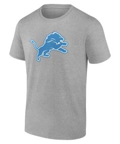Alternative view of Detroit Lions  Team Authentic Custom T-Shirt – Gray