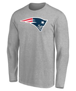 Alternative view of New England Patriots Team Authentic Custom Long Sleeve T-Shirt – Gray