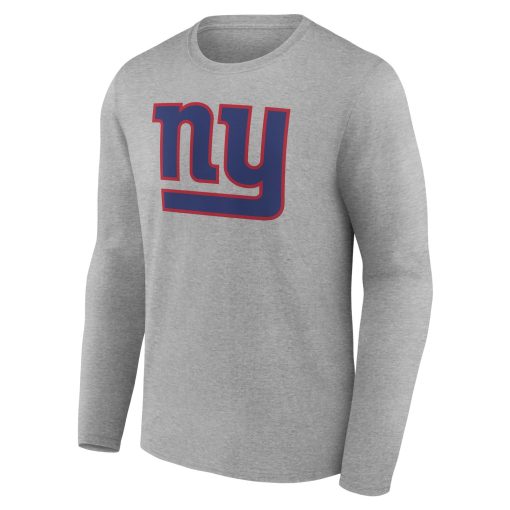 New York Giants  Team Authentic Custom Long Sleeve T-Shirt – Gray - Image 2
