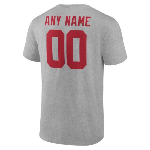 New York Giants  Team Authentic Custom T-Shirt – Gray - Image 3