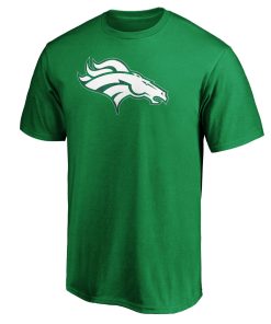 Alternative view of Denver Broncos Emerald Plaid Personalized Name & Number T-Shirt – Green