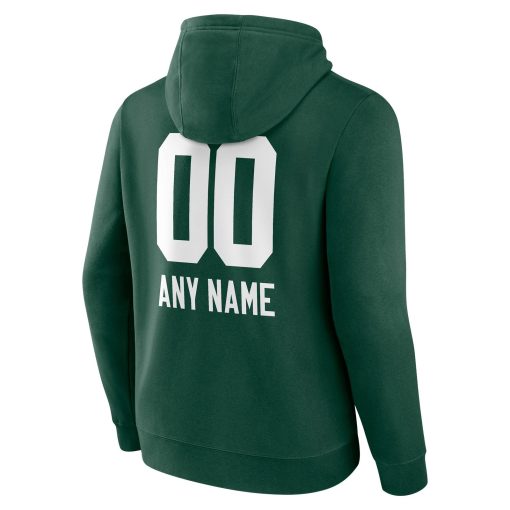 Green Bay Packers Personalized Name & Number Team Wordmark Pullover Hoodie – Green - Image 3