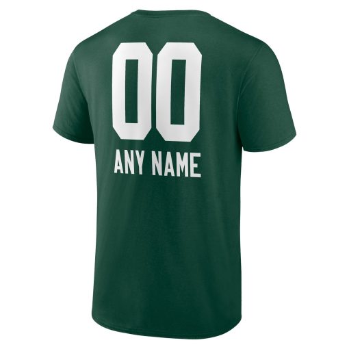 Green Bay Packers Personalized Name & Number Team Wordmark T-Shirt – Green - Image 3