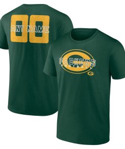 Green Bay Packers Stellar Personalized Name & Number T-Shirt – Green