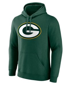 Alternative view of Green Bay Packers Team Authentic Personalized Name & Number Pullover Hoodie – Green
