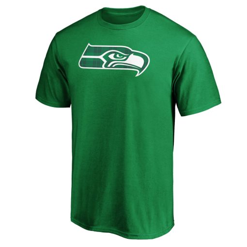 Seattle Seahawks Emerald Plaid Personalized Name & Number T-Shirt – Green - Image 2