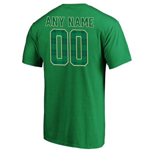 Seattle Seahawks Emerald Plaid Personalized Name & Number T-Shirt – Green - Image 3