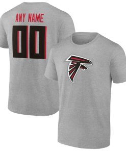 Atlanta Falcons Team Authentic Custom T-Shirt – Heathered Gray