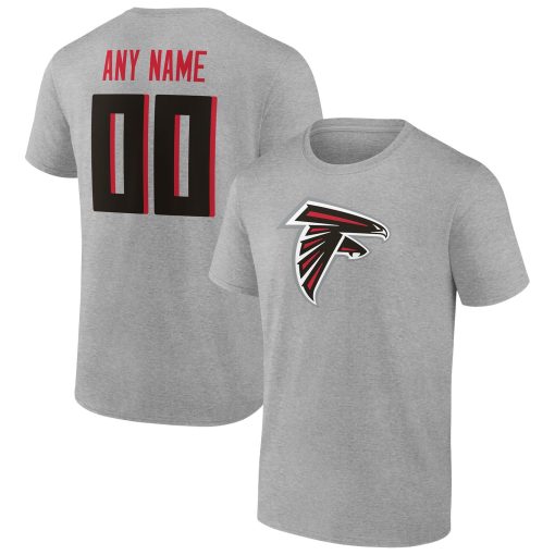Atlanta Falcons Team Authentic Custom T-Shirt – Heathered Gray