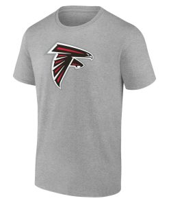 Alternative view of Atlanta Falcons Team Authentic Custom T-Shirt – Heathered Gray