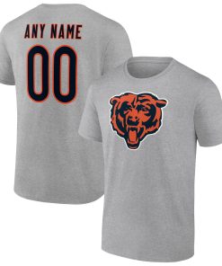Chicago Bears Team Authentic Custom T-Shirt – Heathered Gray