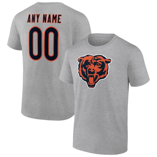 Chicago Bears Team Authentic Custom T-Shirt – Heathered Gray