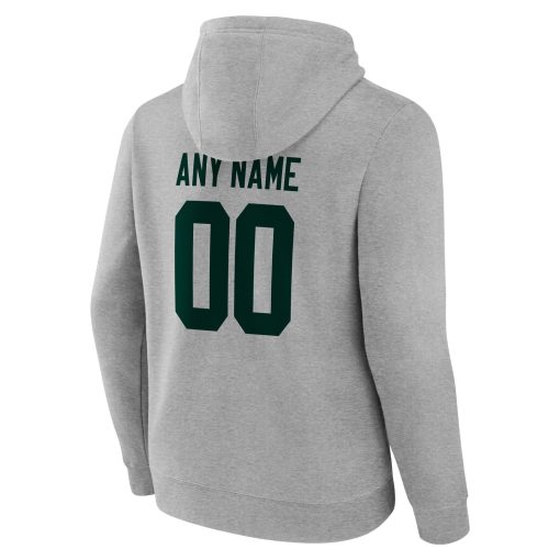 Green Bay Packers Team Authentic Custom Pullover Hoodie – Heathered Gray - Image 3