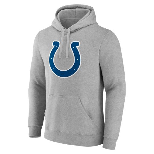 Indianapolis Colts Team Authentic Custom Pullover Hoodie – Heathered Gray - Image 2