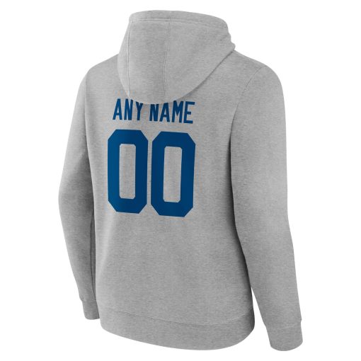 Indianapolis Colts Team Authentic Custom Pullover Hoodie – Heathered Gray - Image 3