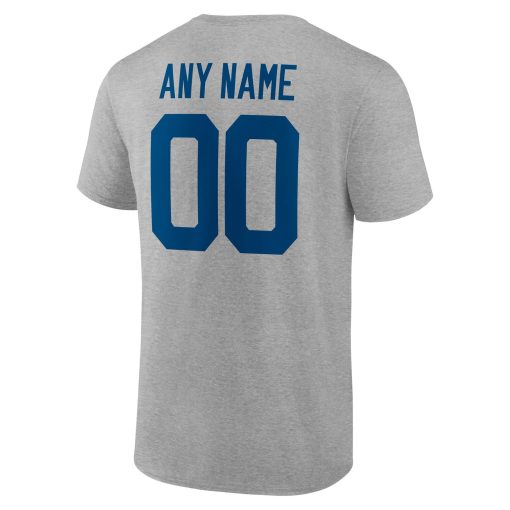 Indianapolis Colts Team Authentic Custom T-Shirt – Heathered Gray - Image 3