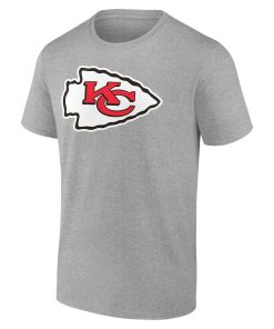 Alternative view of Kansas City Chiefs Team Authentic Custom T-Shirt – Heathered Gray