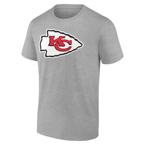 Kansas City Chiefs Team Authentic Custom T-Shirt – Heathered Gray - Image 2